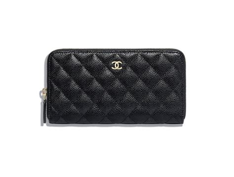 chanel zippy wallet black caviar|Chanel Black Caviar Classic Long Flap Wallet Q6A0170FKB038.